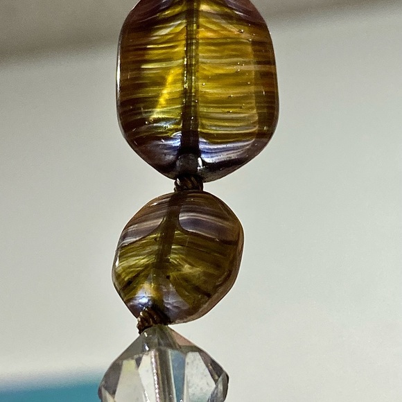 Vintage MURANO Swirl Antique 1940s Blown Glass Necklace - Picture 8 of 8